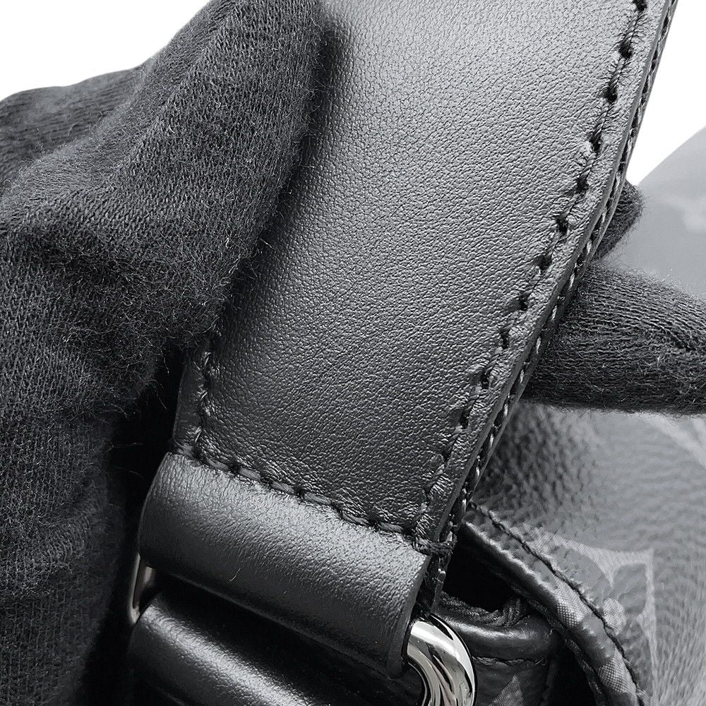 Louis Vuitton Shoulder Bag Monogram Eclipse District PM Black — view 8
