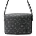 Louis Vuitton Shoulder Bag Monogram Eclipse District PM Black