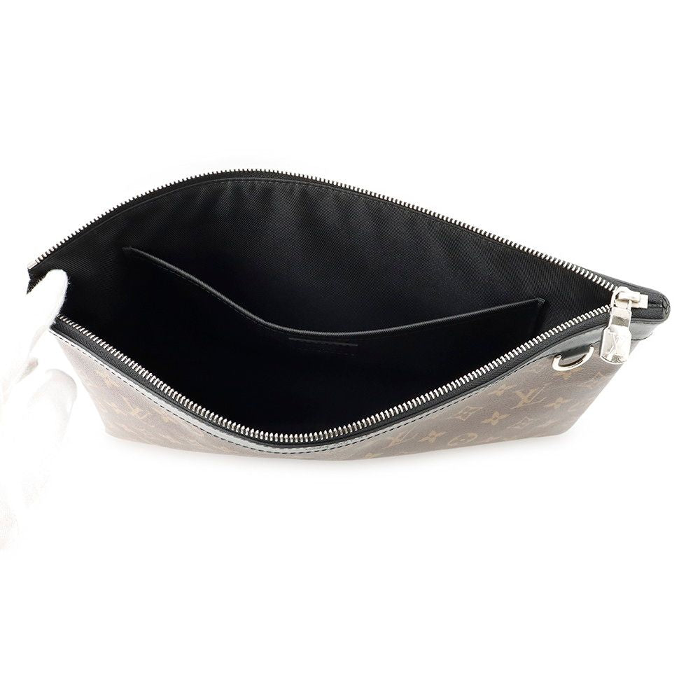 Louis Vuitton Clutch Monogram Macassar Pochette Discovery Black — view 5