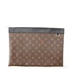 Louis Vuitton Clutch Monogram Macassar Pochette Discovery Black