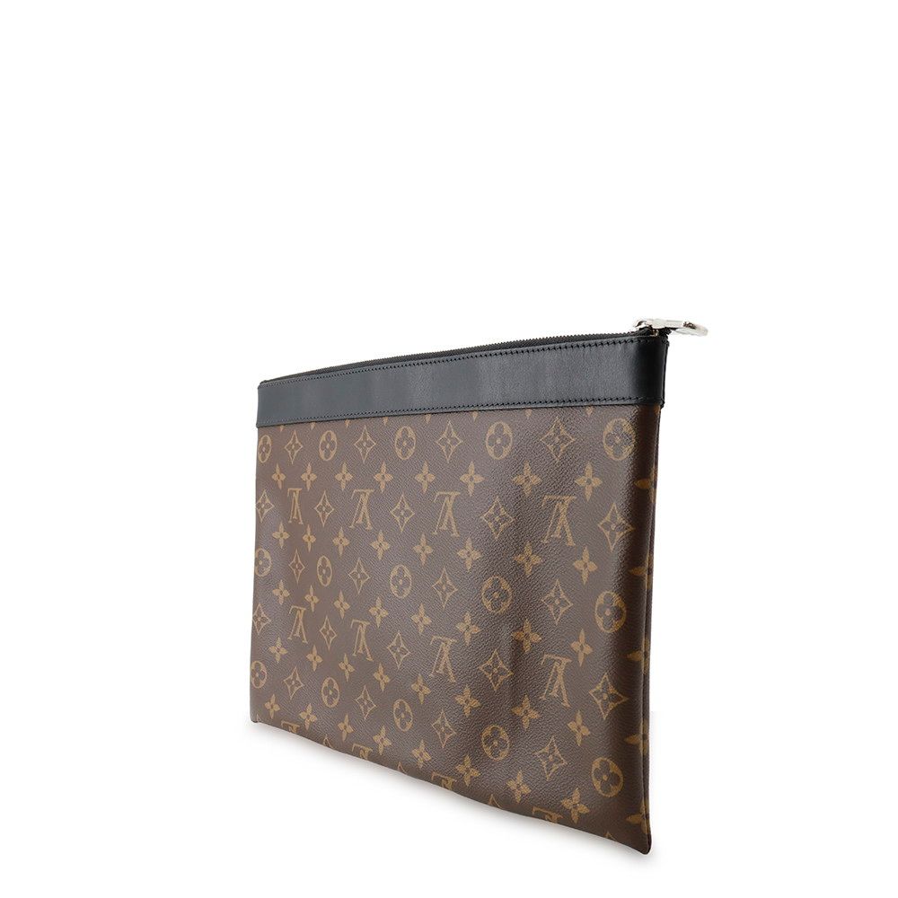Louis Vuitton Clutch Monogram Macassar Pochette Discovery Black — view 2