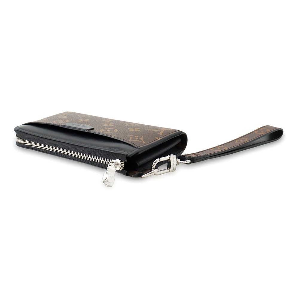 Louis Vuitton Wallet Monogram Macassar Zippy Dragonne Black — view 2