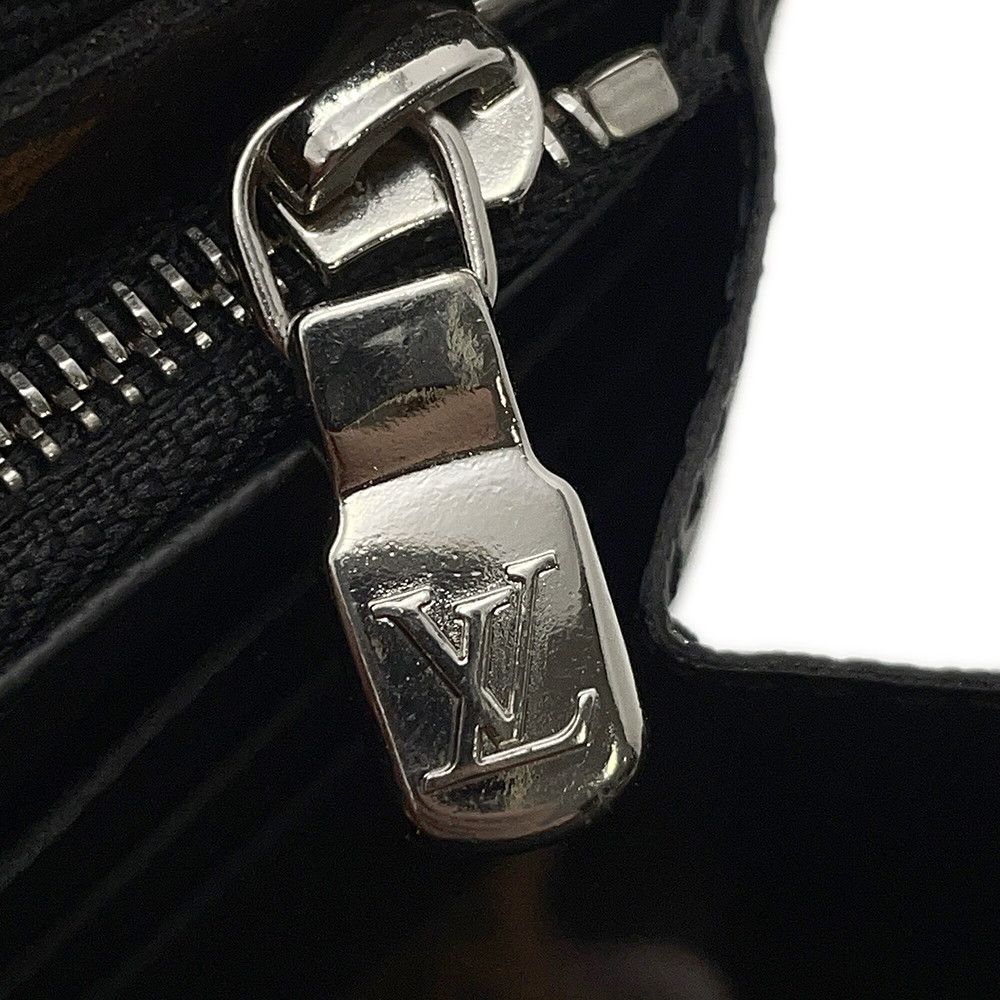 Louis Vuitton Wallet Monogram Macassar Zippy Dragonne Black — view 6