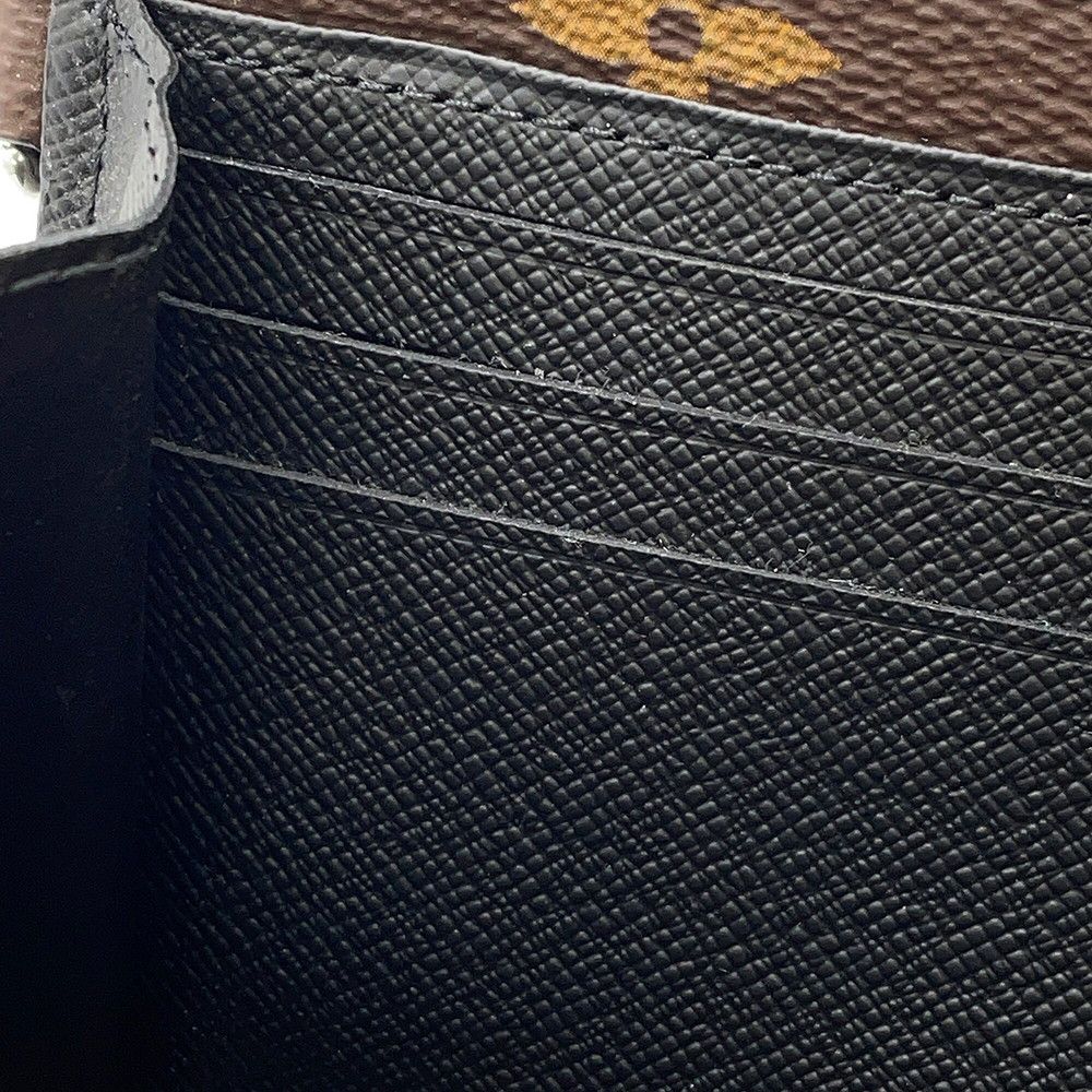 Louis Vuitton Wallet Monogram Macassar Zippy Dragonne Black — view 7