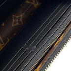 Louis Vuitton Wallet Monogram Macassar Zippy Dragonne Black — view 5