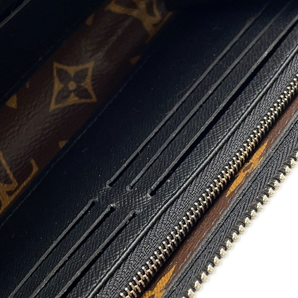 Louis Vuitton Wallet Monogram Macassar Zippy Dragonne Black — view 5