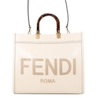Fendi Tote Sunshine Leather 2-Way Shoulder
