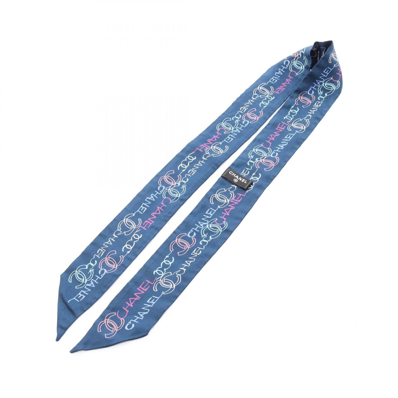 Chanel Scarf CC Logo All Over Silk — view 3