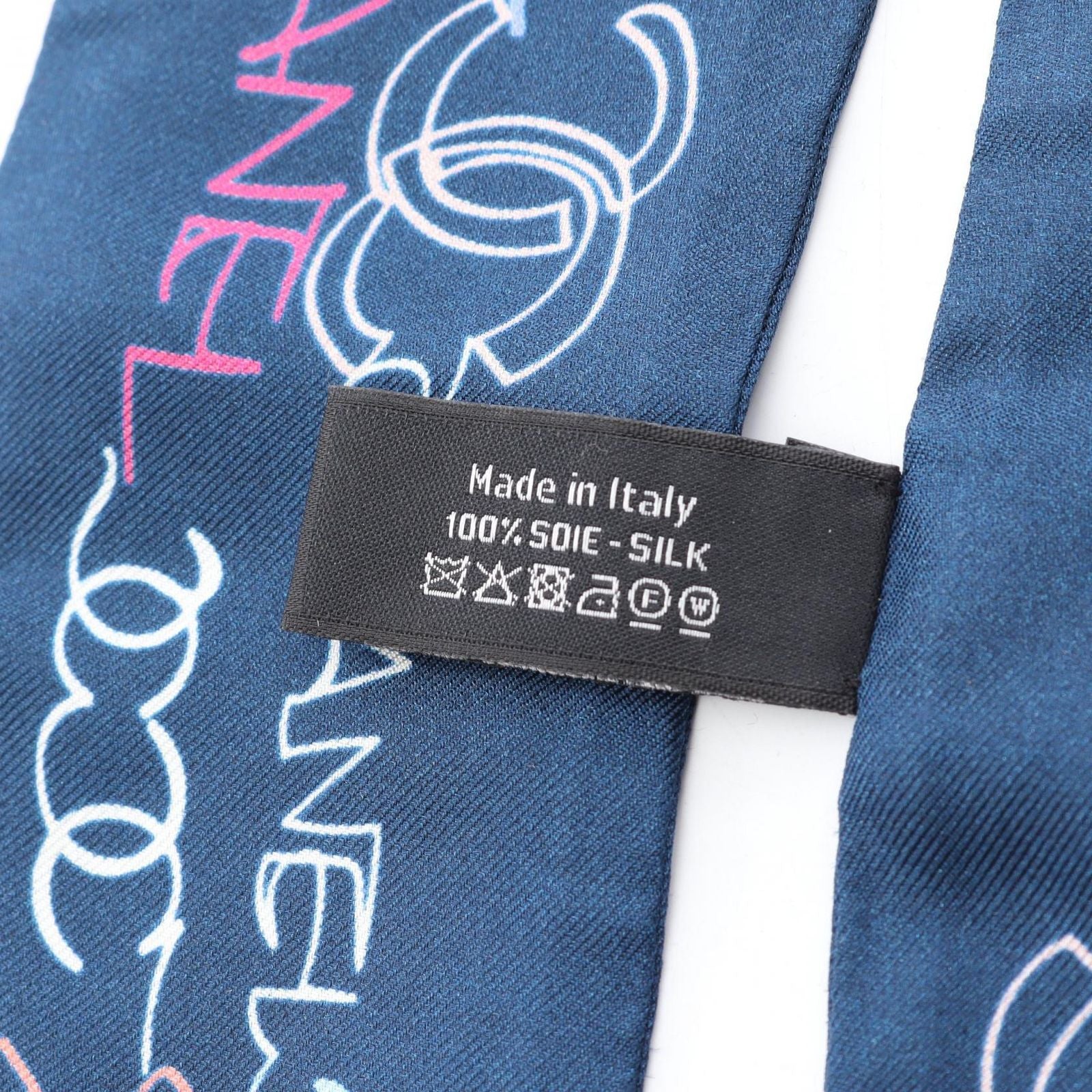Chanel Scarf CC Logo All Over Silk — view 5
