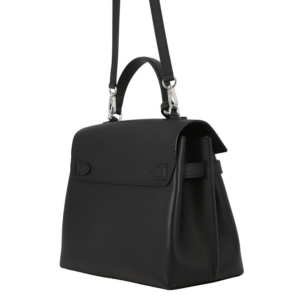 Louis Vuitton Leather Lockme Ever BB 2-Way Shoulder Bag Black — view 2