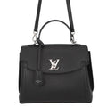 Louis Vuitton Leather Lockme Ever BB 2-Way Shoulder Bag Black