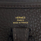 Hermes Shoulder Bag Evelyne TPM Amazon 111 cm Gold Taurillon Clemence — view 9