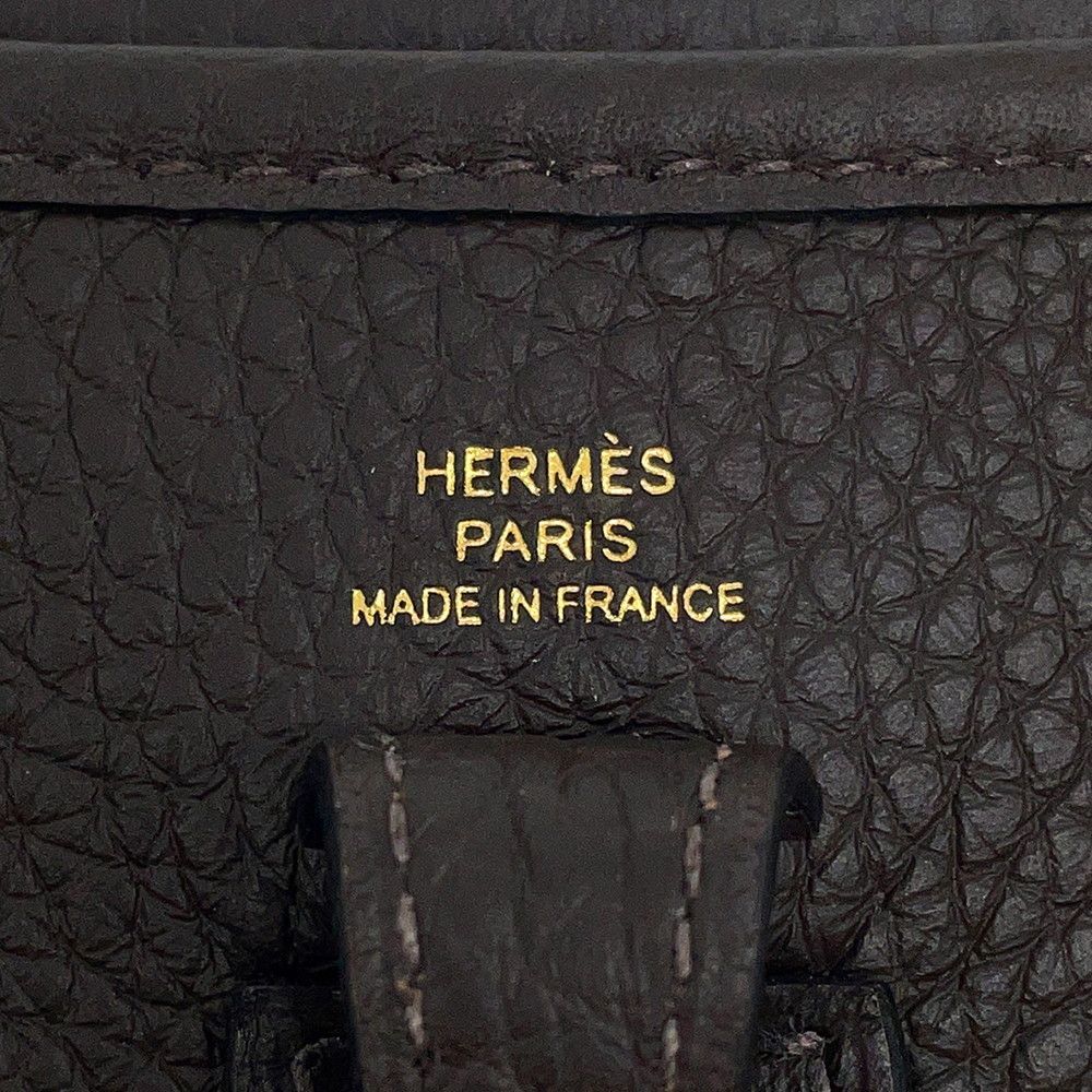 Hermes Shoulder Bag Evelyne TPM Amazon 111 cm Gold Taurillon Clemence — view 9