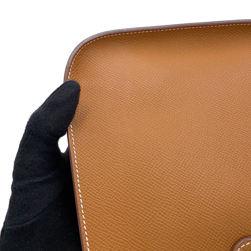 Hermes Shoulder Bag Evelyne TPM Series Gold Epsom — view 6