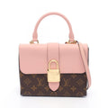 Louis Vuitton Handbag Locky BB 2-Way Rose Poodle Canvas Leather