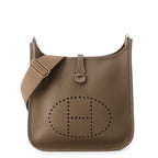 Hermes Shoulder Bag Evelyne 3 PM Etoupe Gold Taurillon Clemence
