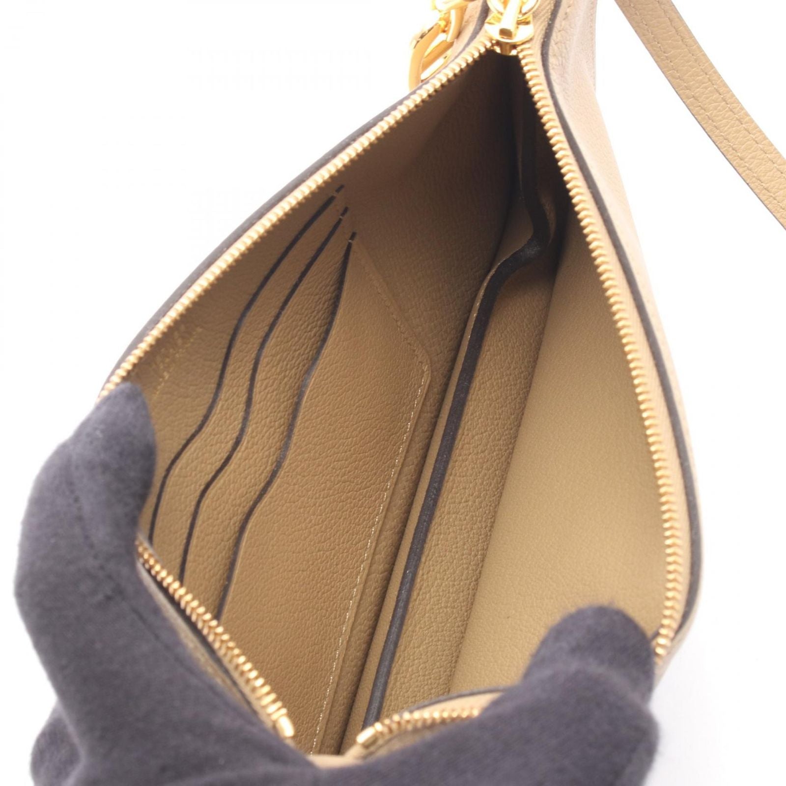 Hermes Shoulder Bag Zip Azap Tougo Chaine D'ancre Craft Leather — view 3