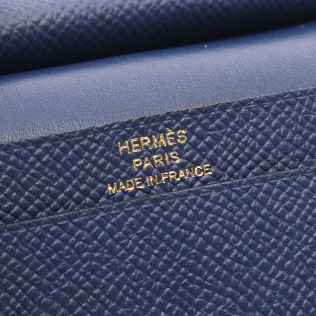 Hermes Card Case Bearn Mini Blue Deplus — view 5