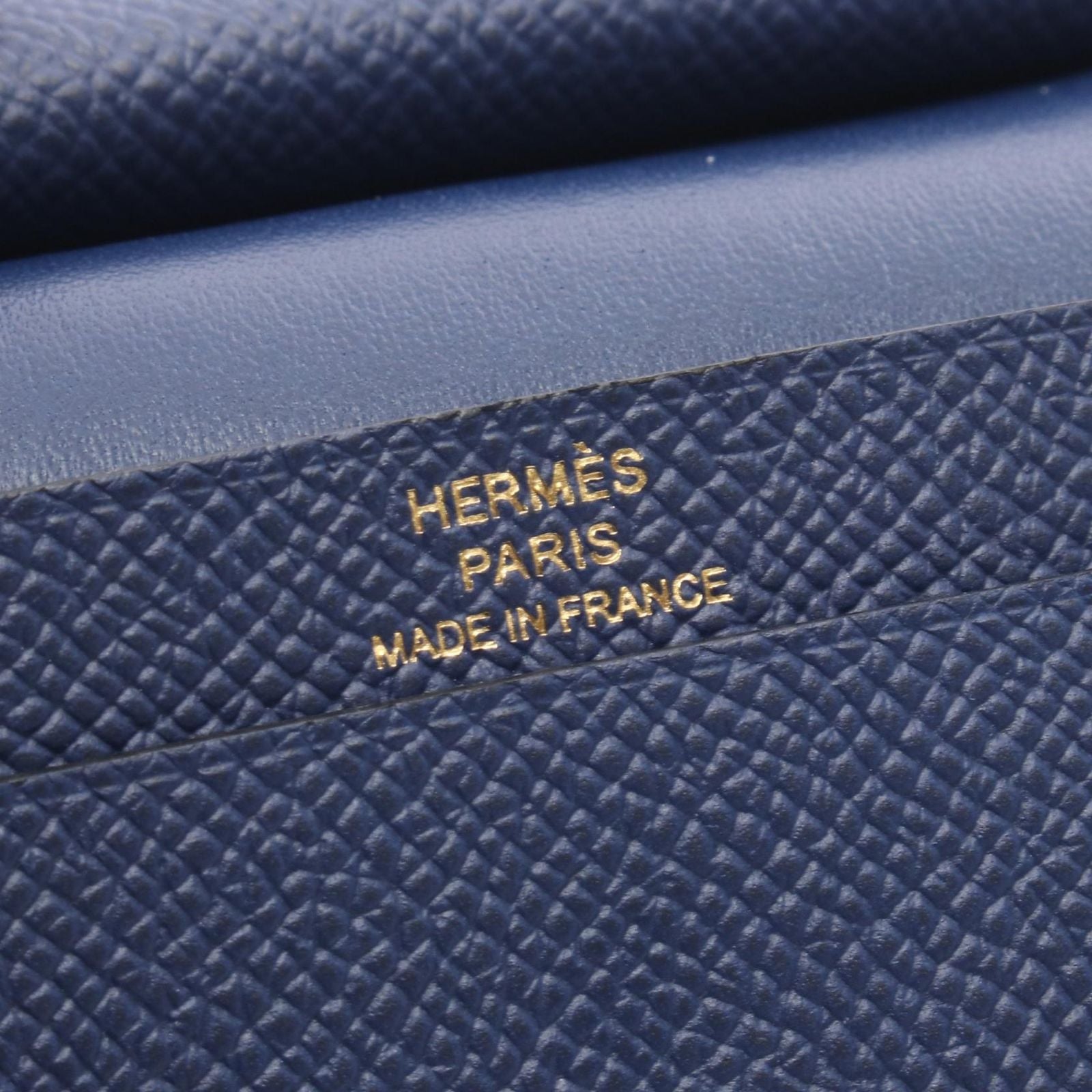 Hermes Card Case Bearn Mini Blue Deplus — view 5