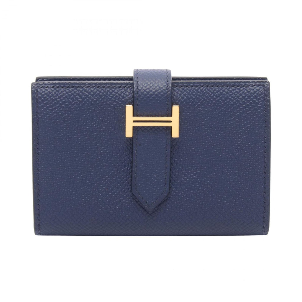 Hermes Card Case Bearn Mini Blue Deplus