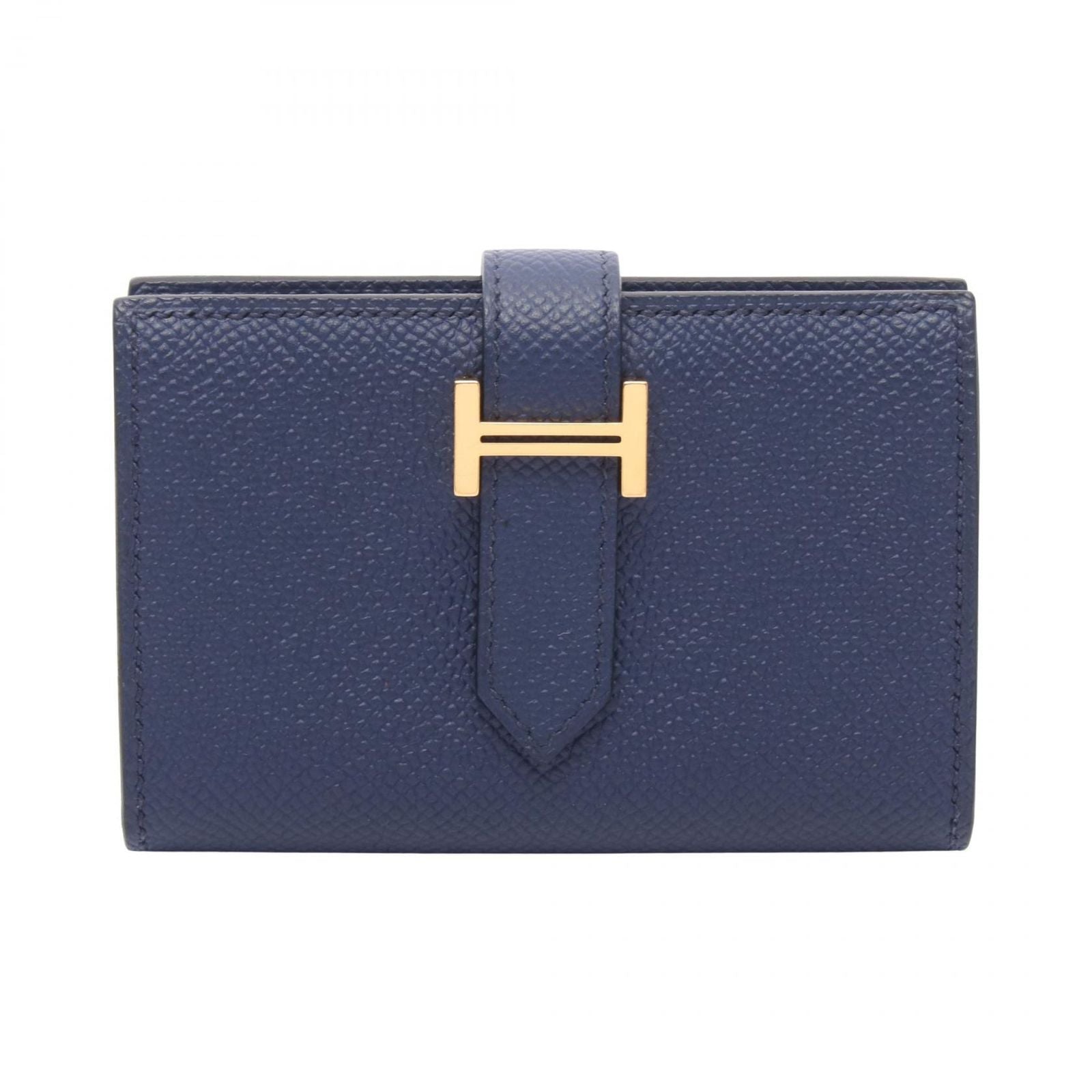 Hermes Card Case Bearn Mini Blue Deplus