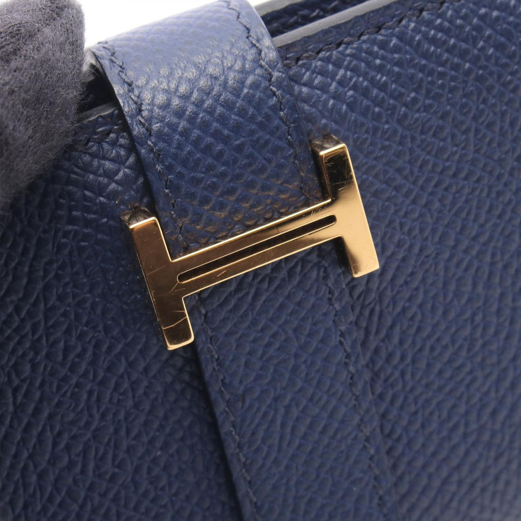 Hermes Card Case Bearn Mini Blue Deplus — view 8