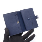 Hermes Card Case Bearn Mini Blue Deplus — view 3