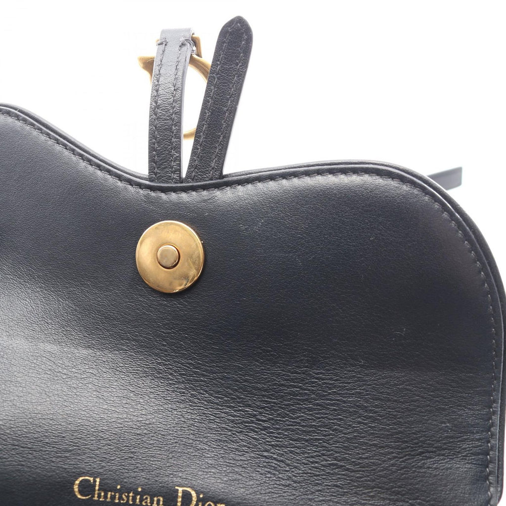 Dior Waist Bag Saddle Oblique Jacquard Navy Canvas Leather — view 7