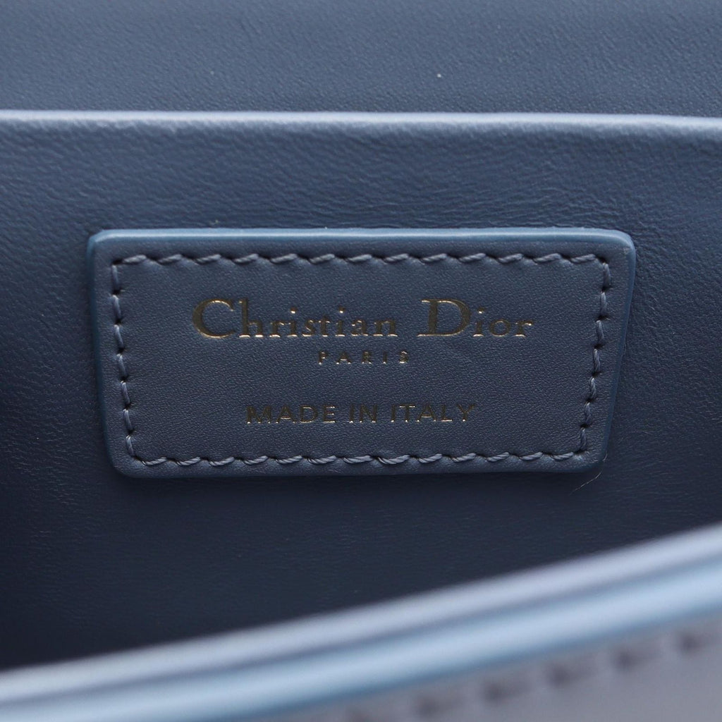 Dior Shoulder Bag 30 Montaigne Blue Leather Oblique 30 — view 4