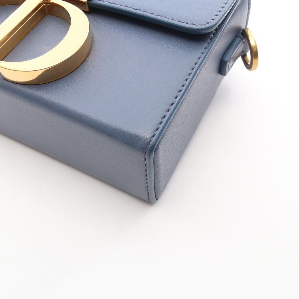 Dior Shoulder Bag 30 Montaigne Blue Leather Oblique 30 — view 5