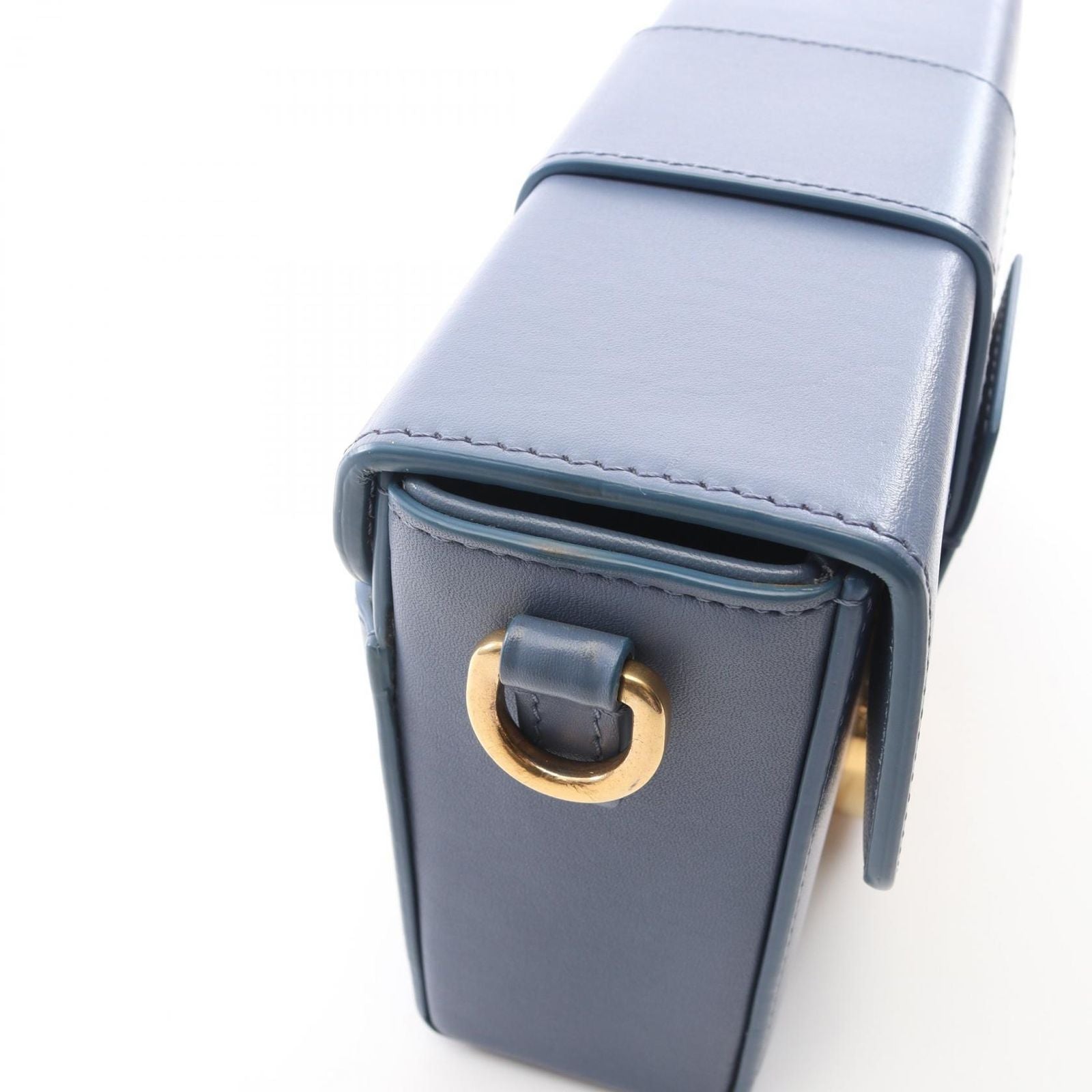 Dior Shoulder Bag 30 Montaigne Blue Leather Oblique 30 — view 6