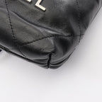 Chanel Shoulder Bag 22 Mini 2-Way Black Leather 22 Quilted Chain — view 6