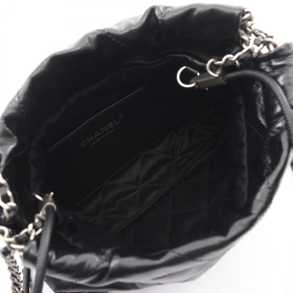 Chanel Shoulder Bag 22 Mini 2-Way Black Leather 22 Quilted Chain — view 3