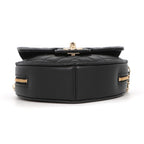 Chanel Chain Shoulder Bag Quilted CC Logo Heart — view 3