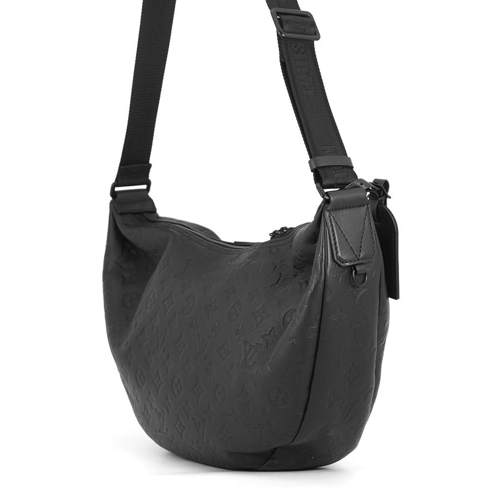 Louis Vuitton Shoulder Bag Monogram Shadow Hobo Hammock Black — view 2