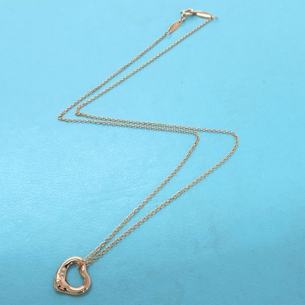 Tiffany & Co Open Heart Necklace 11 Diamond — view 4