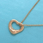 Tiffany & Co Open Heart Necklace 11 Diamond