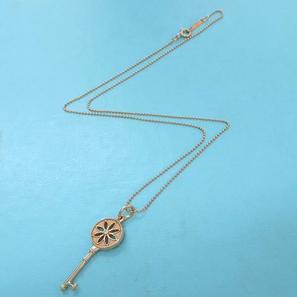 Tiffany & Co Daisy Key Charm Necklace Diamond — view 4