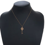 Tiffany & Co Daisy Key Charm Necklace Diamond — view 7