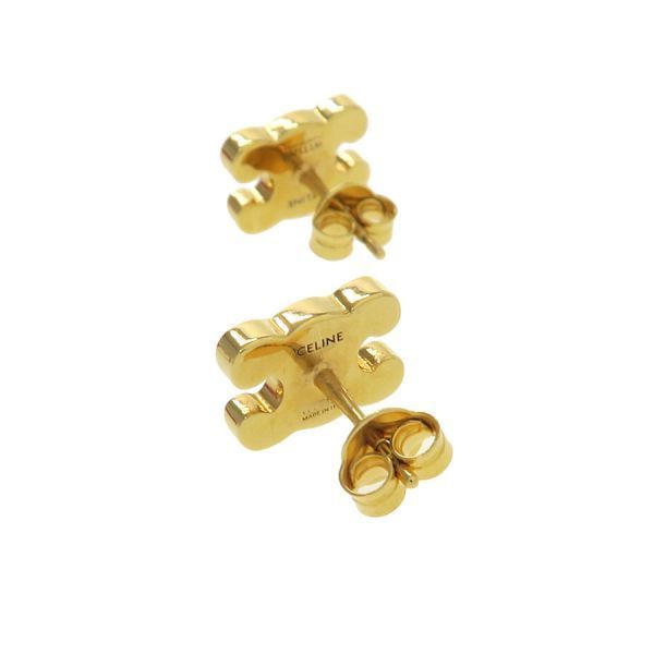 Celine Triomphe Rhinestone Studded Earrings — view 6