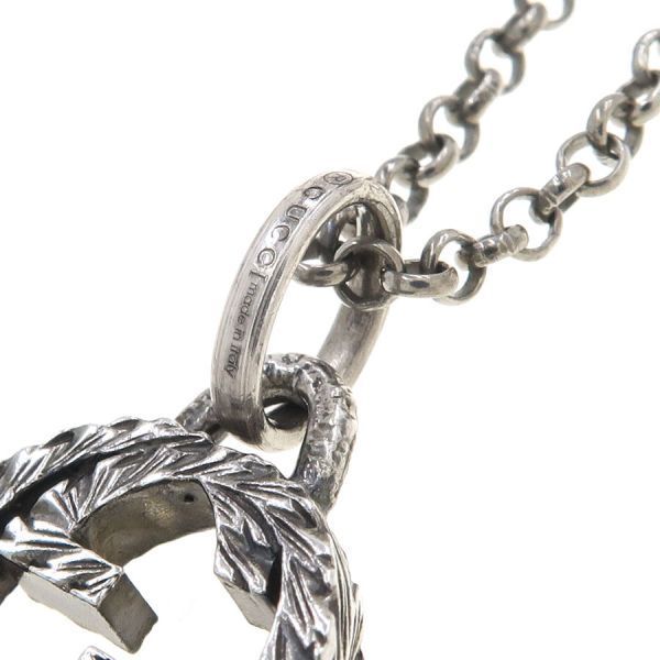 Gucci Interlocking Necklace Silver — view 7