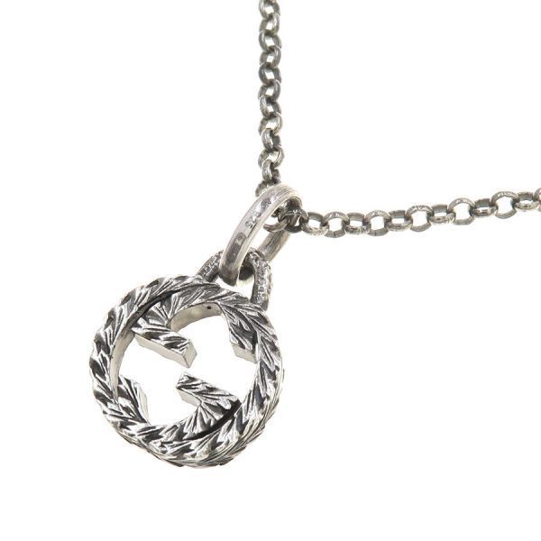 Gucci Interlocking Necklace Silver — view 2