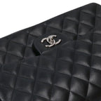 Chanel Deca Quilted 30 Lambskin Double Flap Chain Shoulder — view 5