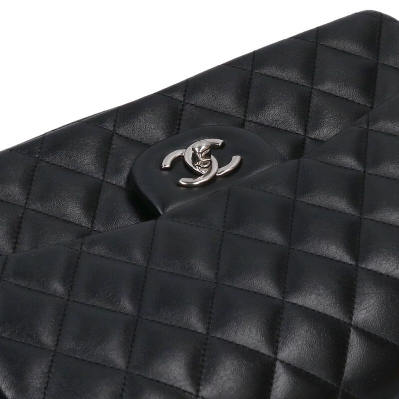 Chanel Deca Quilted 30 Lambskin Double Flap Chain Shoulder — view 5