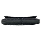 Chanel Shoulder Bag Quilted Black Silver Chain Logo — view 5