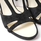 Chanel Sandals 37.5 13c Ankle Strap High Heels — view 7