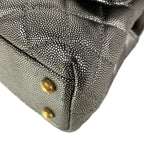 Chanel Handbag Top Handle Flap Bag Quilted Coco XS Silver Vintage Gold — view 7