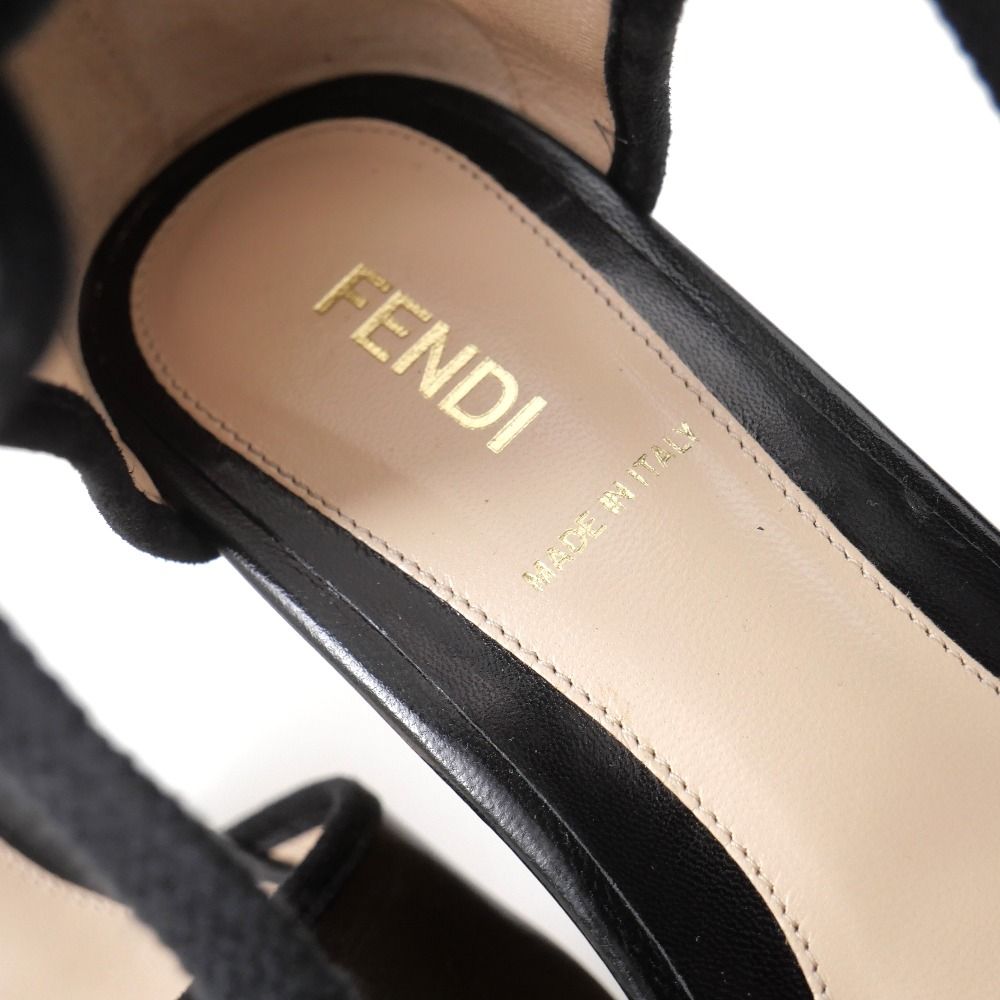 Fendi Sandals 36 Wedge Sole Lace — view 6