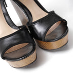 Fendi Sandals 36 Wedge Sole Lace — view 4