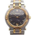Gucci Quartz Watch Duo Gray Dial SS Kannon Buckle
